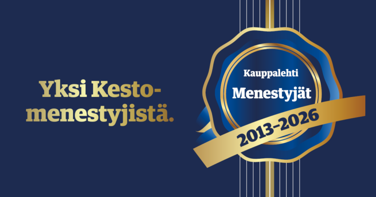 Sensorexille Kestomenestyjä-tunnustus